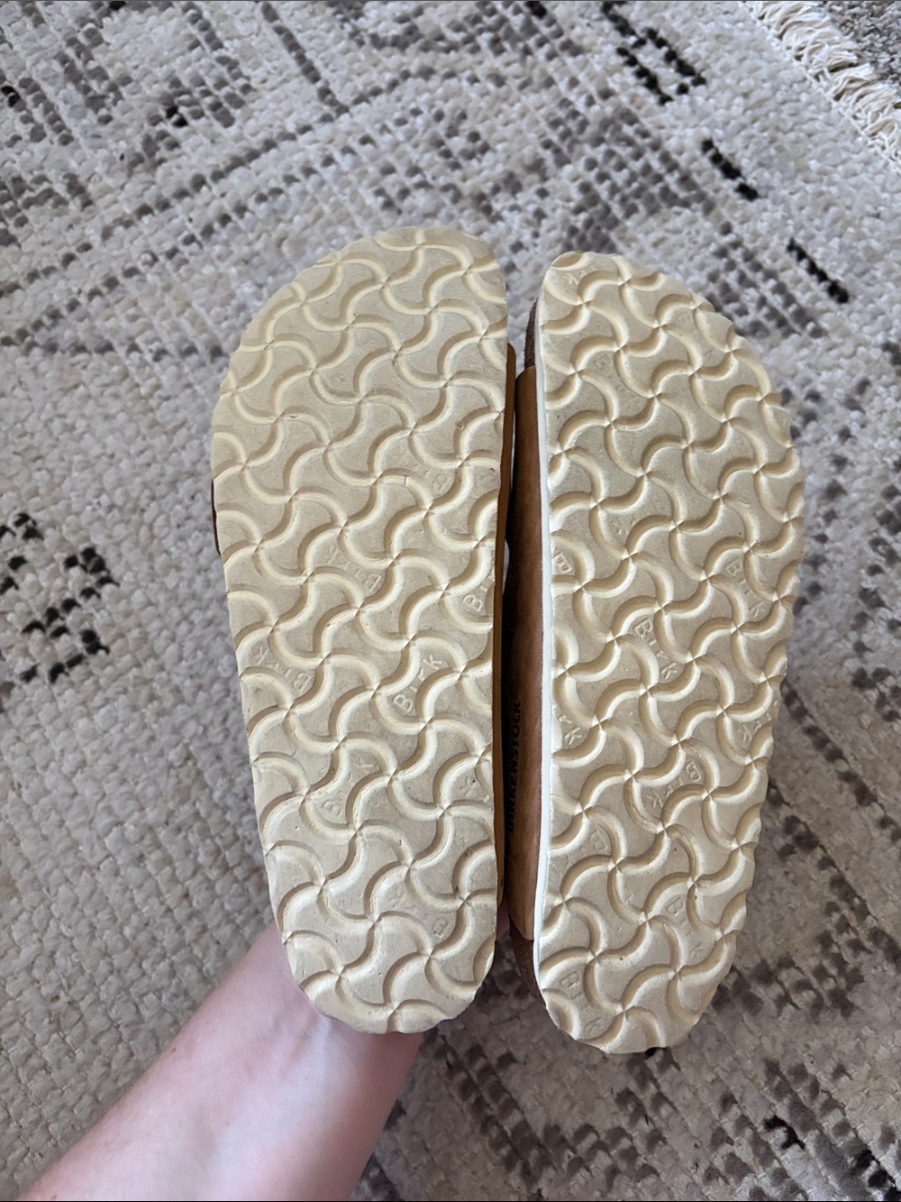 Birkenstock Arizona Slide Sandals Big Buckle Brown Leather Size 37 Narrow US 6 - Picture 5 of 5